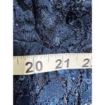 Alex Evenings Navy Blue Lace Sequin Open Front Bolero Jacket Women's Size 14 Photo 7