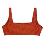 Aeropostale  Burnt Orange Ribbed Swim Bikini Bralette Top Size Small Photo 1