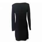 Victoria's Secret  Black Knit Dress Long Sleeve Scoop Neck Medium‎ M Photo 2