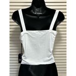 Splash Tank Top Cropped Size Large White Strap Soft NWT Photo 2