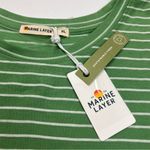 Marine layer  Womens Size‎ XL Green White Lydia Textured Stripe Tank *FLAWED NEW Photo 1