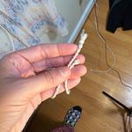 Victoria's Secret Pink White & Blue Sheer Short Robe Batwing XS Flowy Lingerie Photo 4