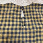 Wild Fable  Black Tan Gingham Dress Puff Sleeve Babydoll Size S Cottagecore Fall Photo 11