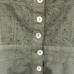 Free People  cottagecore eyelet button up bohemian Kidcore short romper NWT  6 Photo 4