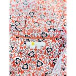 Boden Womens Dress Red Mini Floral Shirtdress Waist Tie Long Sleeve Boho Size 10 Photo 3