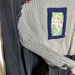 Vintage LA Blend Shirt Dress Floral Patchwork Long Sleeve Crewneck Black XL Photo 2