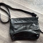 The Sak  Black Leather Crossbody Bag Floral Embossed Everyday purse Photo 1