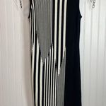 Carmen Marc Valvo Dress Womens Knit Sweater Sheath Sleeveless Modern Size S Photo 2