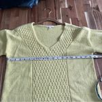 Maurice's Yellow V Neck Sweater Size XS Oversized Waist Cut Photo 4