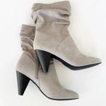 Kaari Blue  Kensie Grey Vegan Suede Slouchy High Heel Ankle Boot Size 6‎ Women’s Photo 3