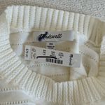 Madewell  Textural Stitch Cotton Sweater in Lighthouse, Size X-Small Photo 5