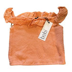 Bobi  Off‎ Shoulder Ruffle Tube Top Guava Peach Size Medium Boho Photo 0
