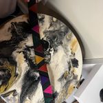 Vintage Leather Suede Triangle Multicolor Belt Photo 5