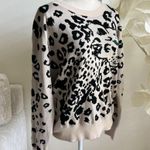 Rebecca Taylor Jacquard Print Pullover Long Sleeve Wool Sweater Photo 5