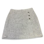 Talbots Wool blend marled subtle herringbone button detail pencil skirt preppy Photo 1