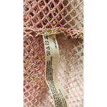 Free People NEW  Women's Pink Filter Finish Long Sleeve Metallic Mesh Size Small Photo 5