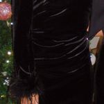 Eliza J Black Velvet Dress Photo 5