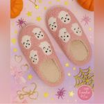 Pink Halloween Ghost Slippers | Cozy Spooky Cute House Shoes NWT Size 8 Photo 1