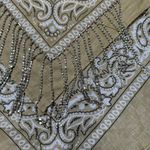 Western Glam Tan Bandana with Rhinestone Fringe Photo 2