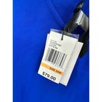 Rebel Top Women NWT 24W Royal Blue Long Bell Sleeve Keyhole Cutout Blouse Photo 3