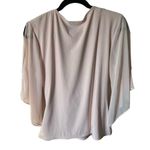 S.Levine Soft Baby Pink Cold Shoulder Rhinestone Blouse Top Women's Size Large Photo 7