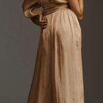 Anthropologie One-Shoulder Metallic Wide-Leg Jumpsuit, Size 4 Photo 4