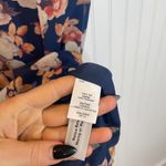 J.Crew  Womens Blue Antique Floral 100% Silk Mini Shift Dress Size XS Photo 3