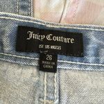 Juicy Couture Pink Checkerboard Denim Cutoff Shorts Size 26 Photo 5
