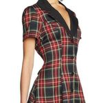 Dolls Kill NWT  Current Mood Devil You Don't Exist Plaid Button Down Mini Dress Photo 3