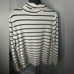 A New Day A. New Day black & white striped cowl neck long sleeved top. Size Medium Photo 5