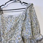 Hayden Embroidered Eyelet Ruffled Floral Top Size L Photo 5