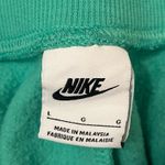 Nike  Like-New Women's size Large Teal & Blue Fleece Shorts Photo 3