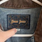 Guess Jeans Vintage Y2K Patchwork Pocket Corduroy Collar Denim Vest Size Large Photo 3