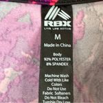 RBX Black & Purple Abstract Floral 1/2 Zip Athletic Pullover M Size M Photo 6