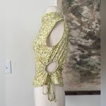 Open Edit  Ruched Cutout Mock Neck Top Size XS Photo 2