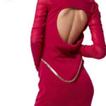 Guess Y2K STYLE RED LOW BACK GOLD BELT PARTY NIGHTLIFE DRESS M NWT Photo 0