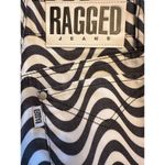 The Ragged Priest Wide Leg Dad Fit Black White Wave Print Jeans Size 24 Photo 8