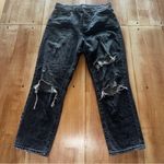 BDG  Urban Outfitters Black Distressed Women's Wide Leg Jeans Photo 0