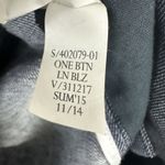 Banana Republic Women's Blazer Blue Linen One Button Casual Photo 6