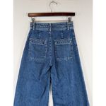 We The Free People Womens Jeans Blue Colette Wide Leg Utility Button Fly Size 25 Photo 9