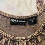 Early 2000's Tan Brown Embroidered Whimsygoth Boho Cami Tank Top S Photo 6