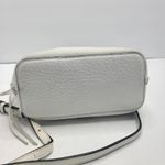 Rebecca Minkoff White Pebbled Leather Unlined Small Whipstitch Tote Bag Purse Photo 4