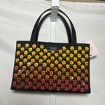 Kate Spade  New York Sam Icon Floral Embellished Nylon Small Tote - Black Multi Photo 4