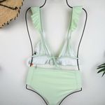 Lost + Wander  Sage for Days Ruffle Top & High Waisted Bottom Bikini Swimsuit Photo 3