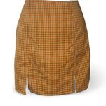 Urban Outfitters  Orange Plaid Skirt Photo 0