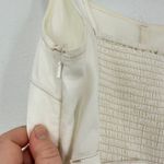 American Eagle  White Cream Jumpsuit Sleeveless Belted Pockets One‎ Piece Romper Photo 11