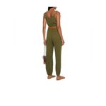 Zimmermann  Belted Crinkled Jumpsuit playsuit in army green size 0/Small Photo 2