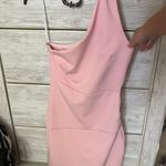 Lulus What about Tonight Light Pink One-Shoulder Bodycon Mini dress Photo 2