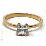 Swavorski SWAROVSKI crystal ring in rose gold, size 60 or 9 Photo 0