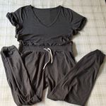 Vuori  Gray V-Neck Jumpsuit Photo 2